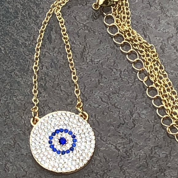 New Evil eye necklace bling good luck protection - Picture 5 of 6